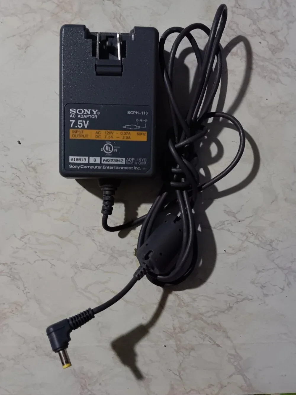 PS One AC Adapter White Playstation 1 OEM Power Cable SCPH-113